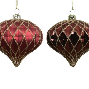 Eglītes rotājums Decoris 028455. sarkana. polistirols