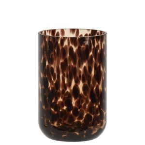 Vāze Decoris 741019. 20 cm. caurspīdīga/brūna