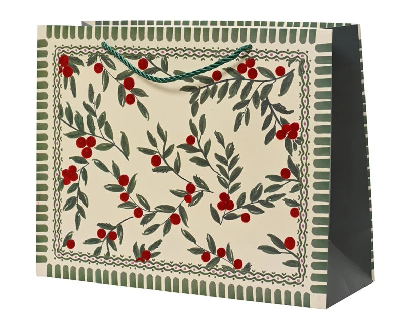 Dāvanu maisiņš Decoris Berries. 8 cm x 18 cm x 21 cm