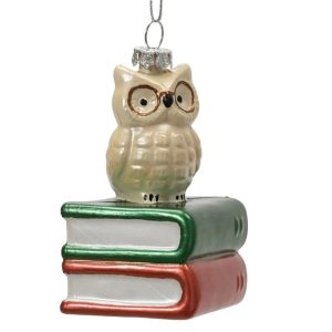 Eglītes rotājums Decoris Owl. daudzkrāsaina. polistirols