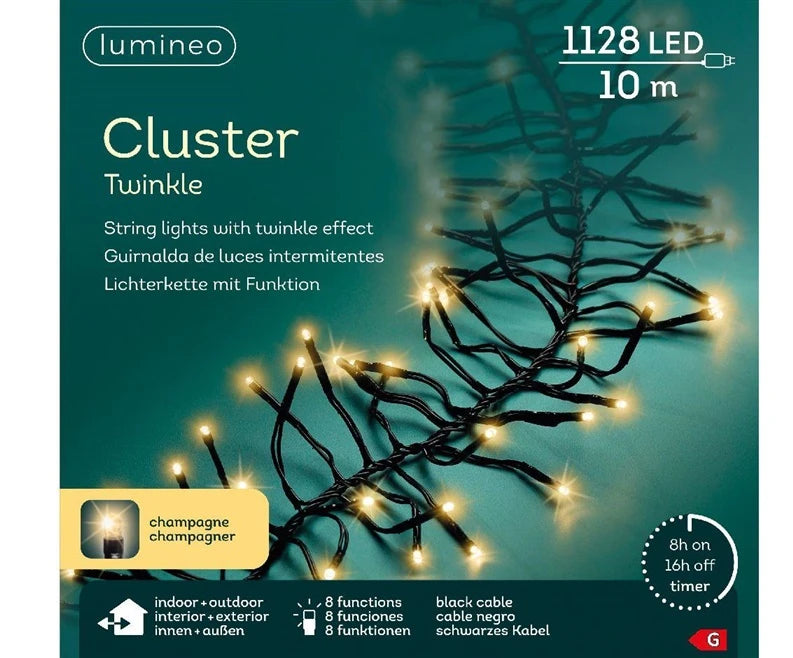 Spuldzīšu virtenes Cluster Soft White 494955. 10.5 m