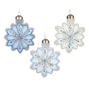 Eglītes rotājums Decoris Snowflake. 10 cm