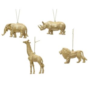 Eglītes rotājums Decoris Animals. zelta