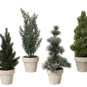 Ziemassvētku rotājumi Decoris Tree in pot. zaļa. 30 cm