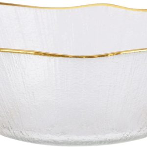Bļoda, zelta/balta, 15 cm