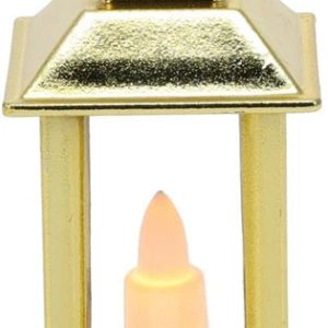 Dekoratīvā LED laterna. AEX000300. 9 cm. 4 cm. zelta
