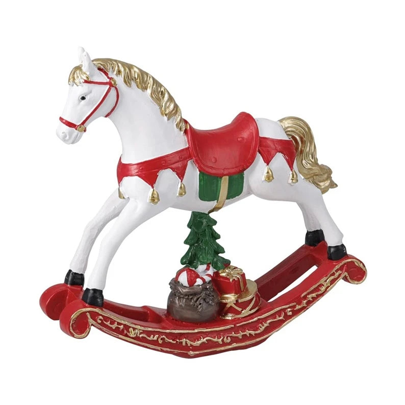 Ziemassvētku dekors Rocking Horse. 17 cm