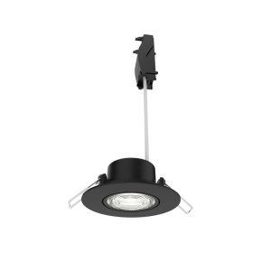 Lampa led iebūvēta 5w 4k 550lm d9 melna