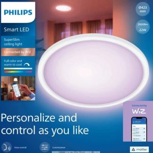 Viedais apgaismojums griesti Philips SuperSlim 929003300921, LED, 1 x 22 W