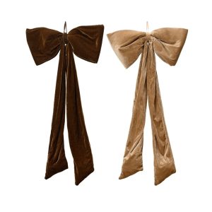 Eglītes rotājums Decoris Bow Plush. brūna. 100 cm