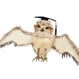 Ziemassvētku dekors Decoris Owl 704628. 28 cm. brūna