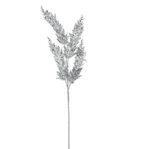 Mākslīgais zars Decoris Silver Glitter. sudraba. 80 cm