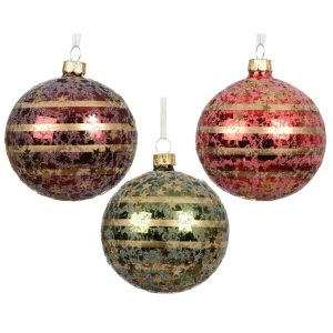 Eglītes rotājums Decoris Stars. daudzkrāsaina. stikls
