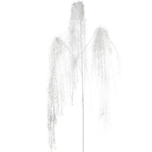 Mākslīgais zars Decoris Snow Tinsel. balta. 70 cm