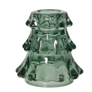 Svečturis Decoris 373411. stikls. 7.5 cm. zaļa