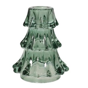 Svečturis Decoris 373410. stikls. DIA 8.8 cm. 10.8 cm. zaļa