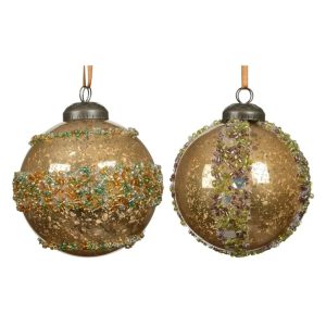 Eglītes rotājums Decoris Beads. zelta/dzeltena. polistirols
