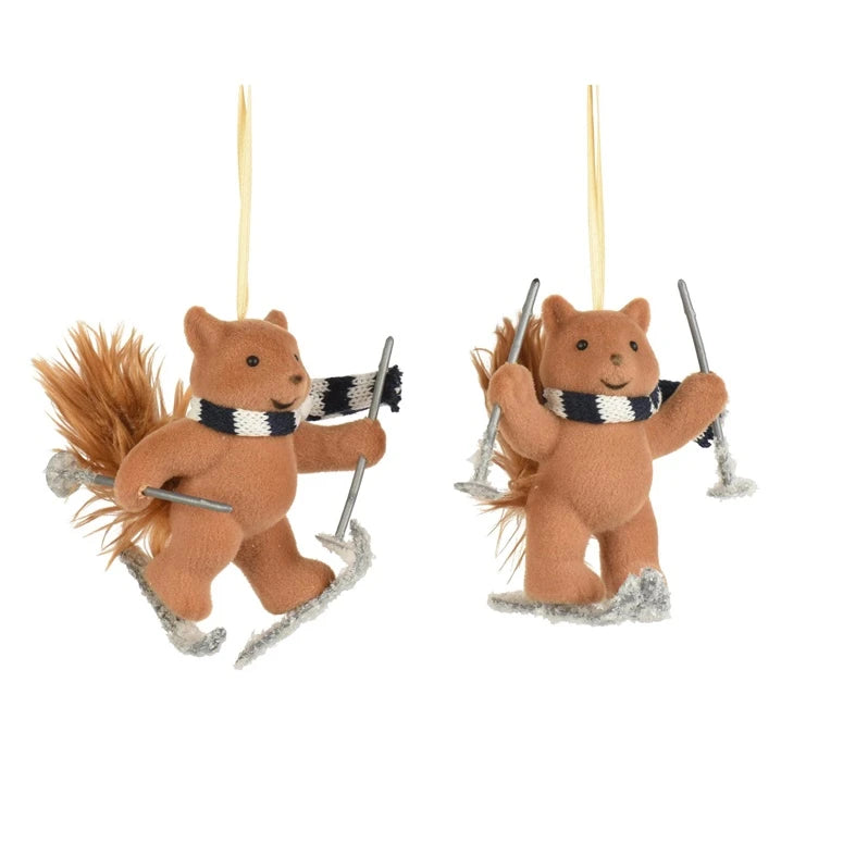 Eglītes rotājums Decoris Fox. brūna. 11 cm