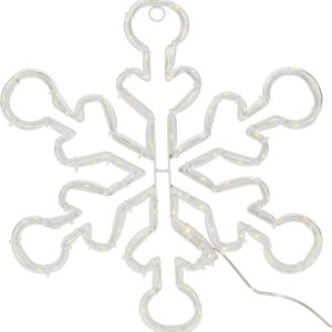 LED Sniegpārsliņas dekorācija. AX3300210. D32 cm. balta