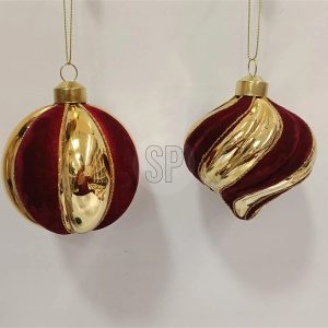 Eglītes rotājums ABR825340. zelta/sarkana