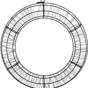 Dekorācija Gredzens ar LED. AX5393710. D50 cm. melns