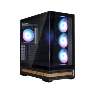 Zalman P40 NAMU, ATX Mid Tower PC Case, 4 x 120mm ARGB Fans, Black