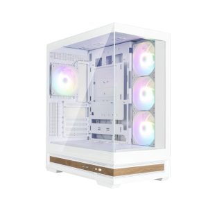Zalman P40 NAMU, ATX Mid Tower PC Case, 4 x 120mm ARGB Fans, White