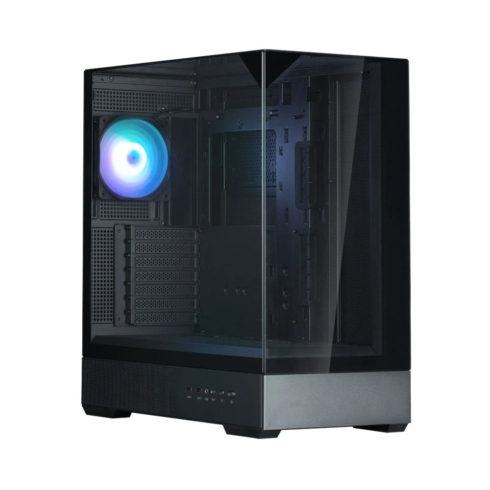 Zalman P40 PRISM PLUS, ATX Mid Tower PC Case, 4 x 120mm ARGB Fans, Black