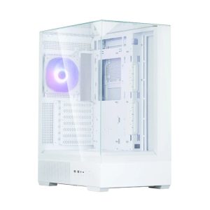 Zalman P40 PRISM PLUS, ATX Mid Tower PC Case, 3 x 120mm ARGB Fans, White
