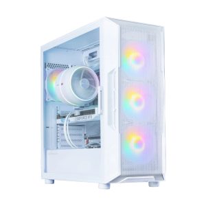 Zalman I3 NEO V2, ATX Mid Tower PC Case, 4 x 120mm RGB Fans, White