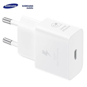 Lādētājs Samsung 1 x USB Type C. 1 m. balta. 25 W