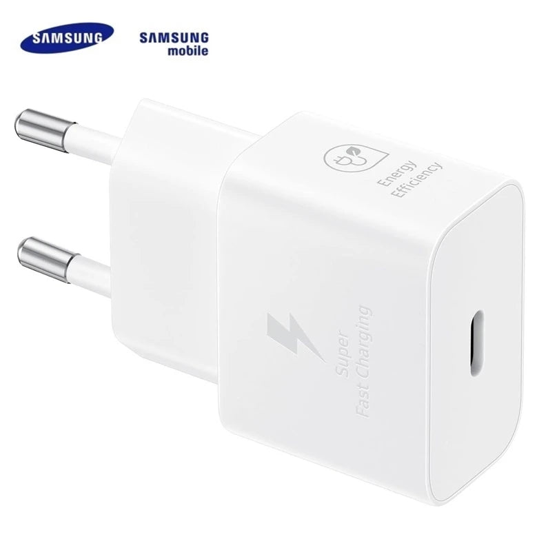 Lādētājs Samsung 1 x USB Type C. 1 m. balta. 25 W