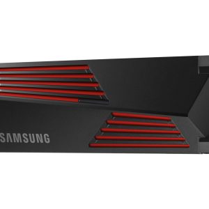SSD-SAMSUNG-990 PRO with Heatsink-4TB-M.2-PCIe Gen4-NVMe-TLC-Write speed 6900 MBytes/sec-Read speed 7450 MBytes/sec-TBW 2400