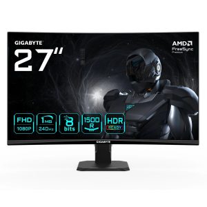 LCD Monitor-GIGABYTE-27 "-1920 x 1080 pixels-Full HD-Native aspect ratio 16:10-LED-Curved-GS27FC2EK