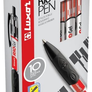 Lodīšu pildspalva Luxor Gel Pen 7813/10, sarkana krās., 0.7 mm