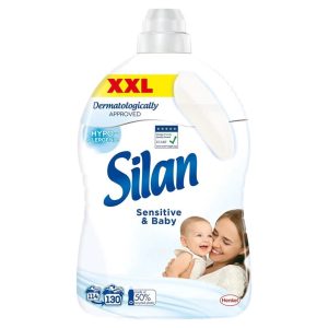 Veļas mīkstinātājs Silan Sensitive & Baby. šķidrums. 2.86 l