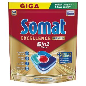 Trauku mazgāšanas kapsulas Somat PREMIUM. 54 gab.