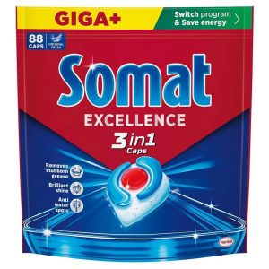 Somat 3in1 tabletes trauku mazgājamām mašīnām, 88 gab.