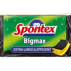 Tīrīšanas sūklis Spontex, melna/dzeltena