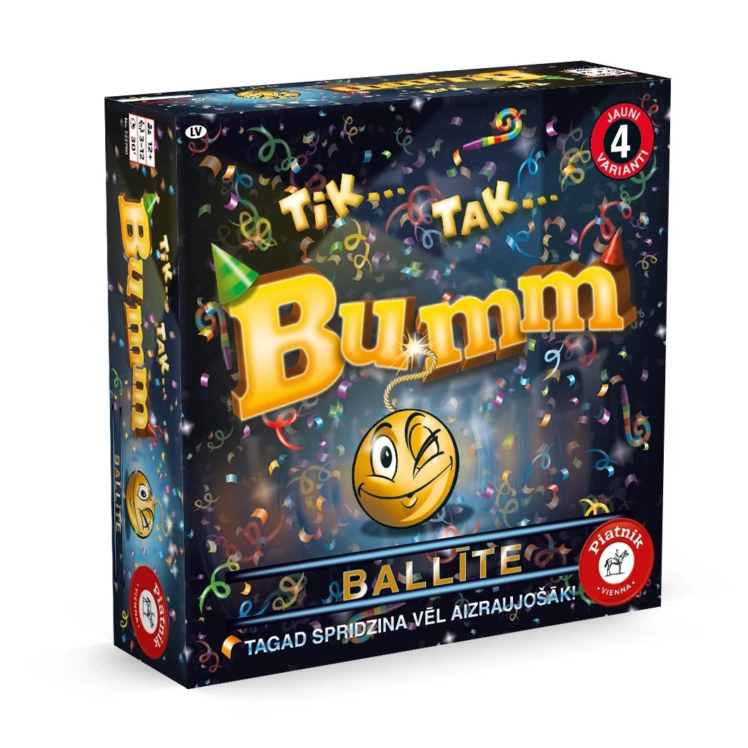 PIATNIK Galda spēle Tik Tak Bomb Ballīte ,Latviešu val.,